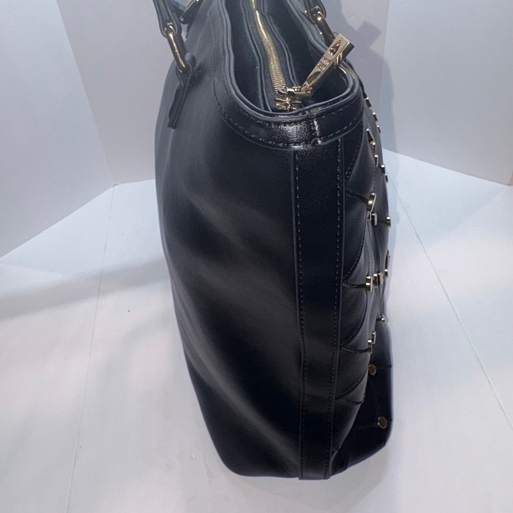 Tote Women Large Black Quilted Studded Love Moschino - Picture 12 of 15
